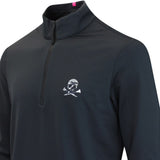 G/FORE Golf Pullover - Camo Skull & Tee's Brushback QZ - Onyx FA25