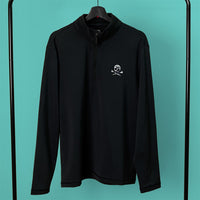 G/FORE Golf Pullover - Camo Skull & Tee's Brushback QZ - Onyx FA25