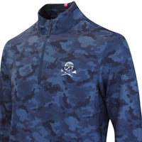 G/FORE Golf Pullover - Camo Skull & Tee's Brushback QZ - Twilight FA25