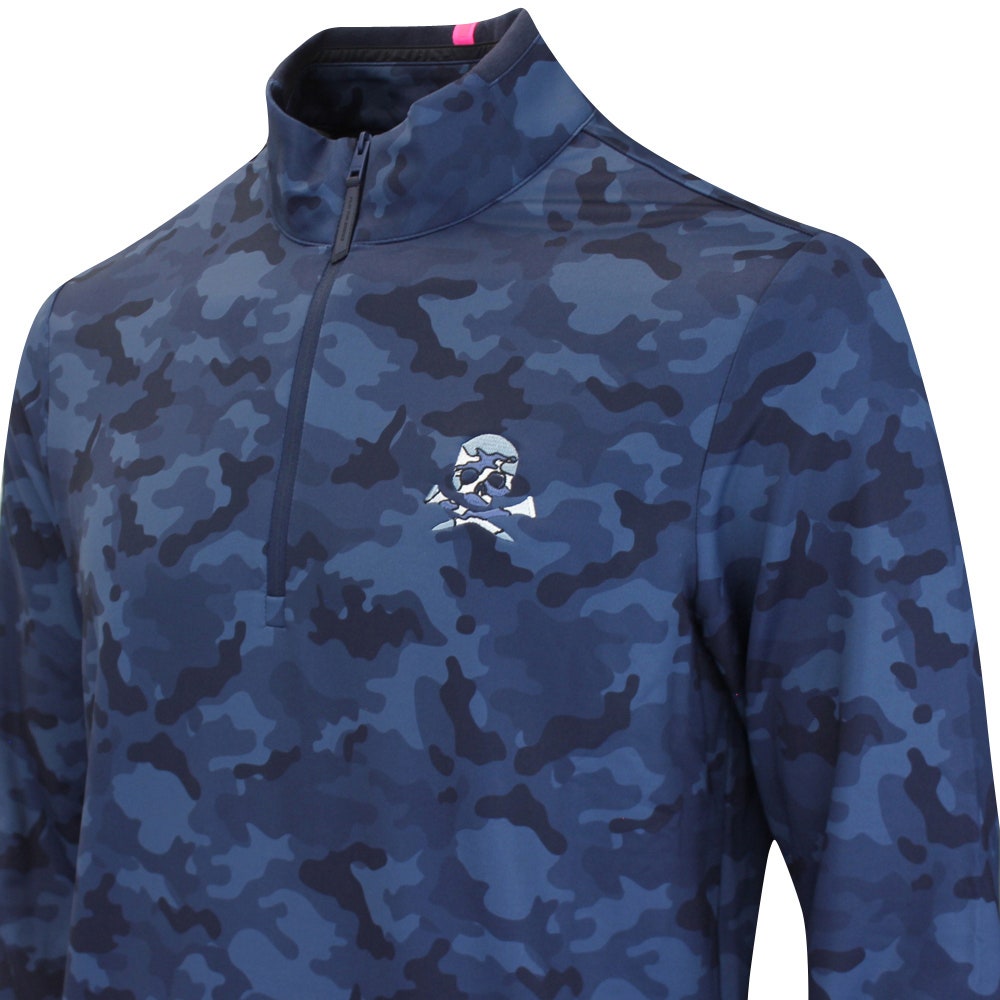 G/FORE Golf Pullover - Camo Skull & Tee's Brushback QZ - Twilight FA25