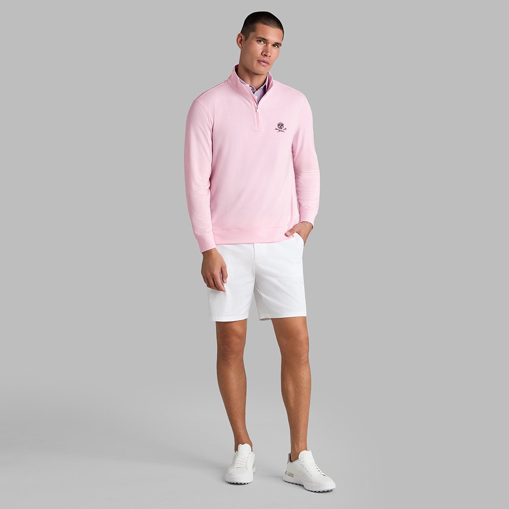 G/FORE Golf Pullover - Camo Skull & Tees Lux QZ - Blush SS26