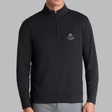 G/FORE Golf Pullover - Camo Skull & Tees Lux QZ - Onyx SS26