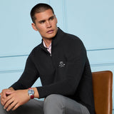 G/FORE Golf Pullover - Camo Skull & Tees Lux QZ - Onyx SS26