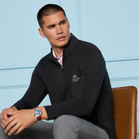 G/FORE Golf Pullover - Camo Skull & Tees Lux QZ - Onyx SS26
