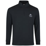 G/FORE Golf Pullover - Camo Skull & Tees Lux QZ - Onyx SS26
