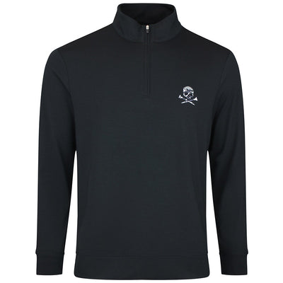 G/FORE Golf Pullover - Camo Skull & Tees Lux QZ - Onyx SS26