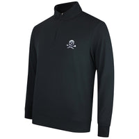 G/FORE Golf Pullover - Camo Skull & Tees Lux QZ - Onyx SS26