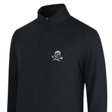 G/FORE Golf Pullover - Camo Skull & Tees Lux QZ - Onyx SS26