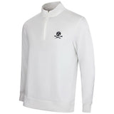 G/FORE Golf Pullover - Camo Skull & Tees Lux QZ - Snow SS26