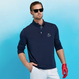 G/FORE Golf Pullover - Camo Skull & Tees Lux QZ - Twilight SS26