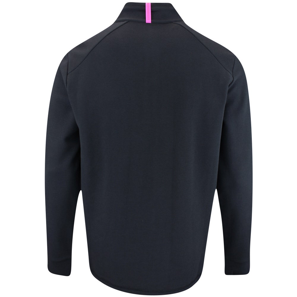 G/FORE Golf Pullover - Camo Skull & Tee's Waffle Knit QZ - Onyx FA25