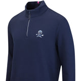 G/FORE Golf Pullover - Camo Skull & Tee's Waffle Knit QZ - Twlt FA25