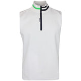G/FORE Golf Pullover - Double Knit Pique QZ Vest - Snow SS25