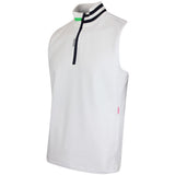G/FORE Golf Pullover - Double Knit Pique QZ Vest - Snow SS25