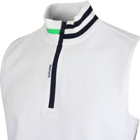 G/FORE Golf Pullover - Double Knit Pique QZ Vest - Snow SS25