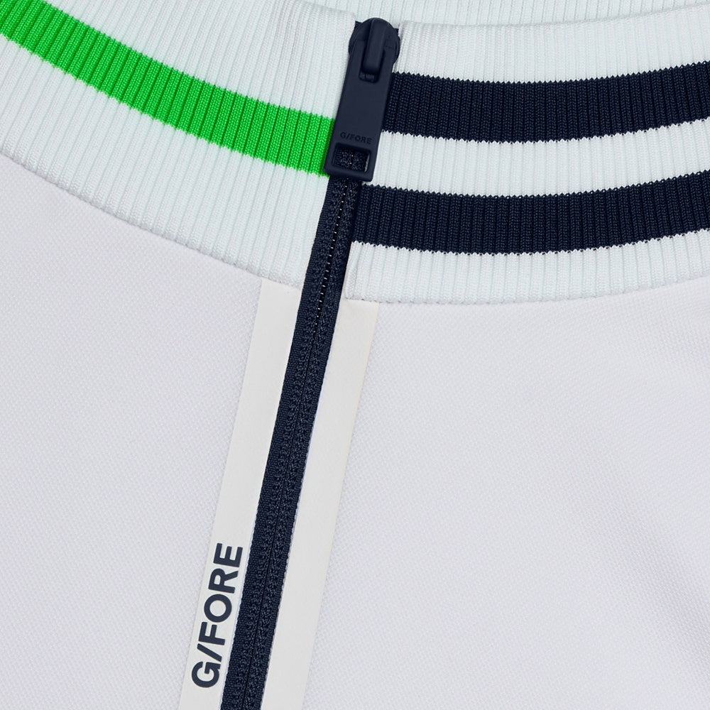 G/FORE Golf Pullover - Double Knit Pique QZ Vest - Snow SS25