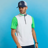 G/FORE Golf Pullover - Double Knit Pique QZ Vest - Snow SS25