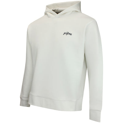 G/FORE Golf Pullover - Graphic Scuba Tech Hoodie - Chalk White AW26