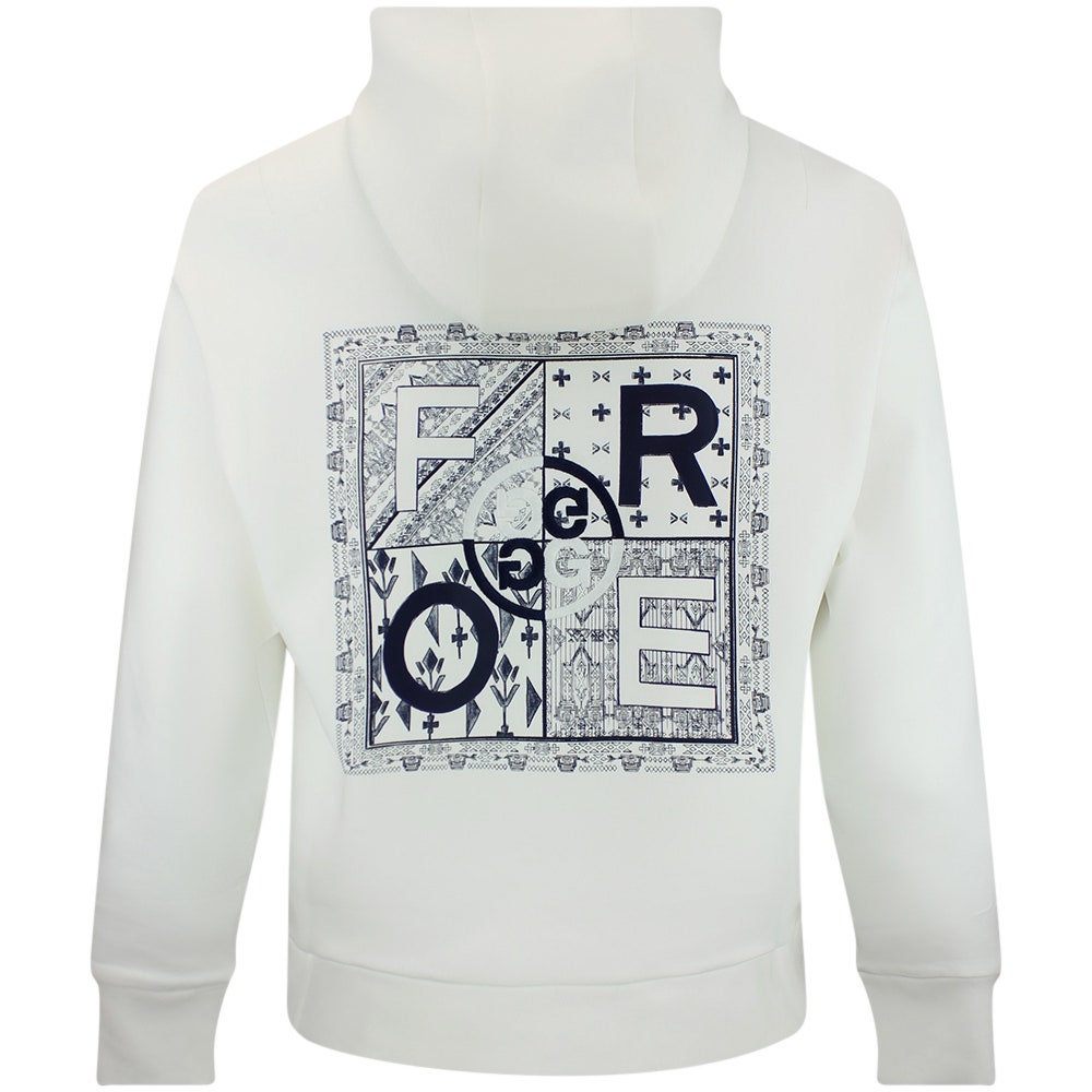 G/FORE Golf Pullover - Graphic Scuba Tech Hoodie - Chalk White AW26
