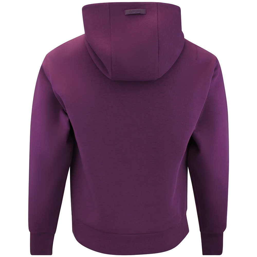 G/FORE Golf Pullover - Scuba Tech Hoodie - Dark Plum AW26
