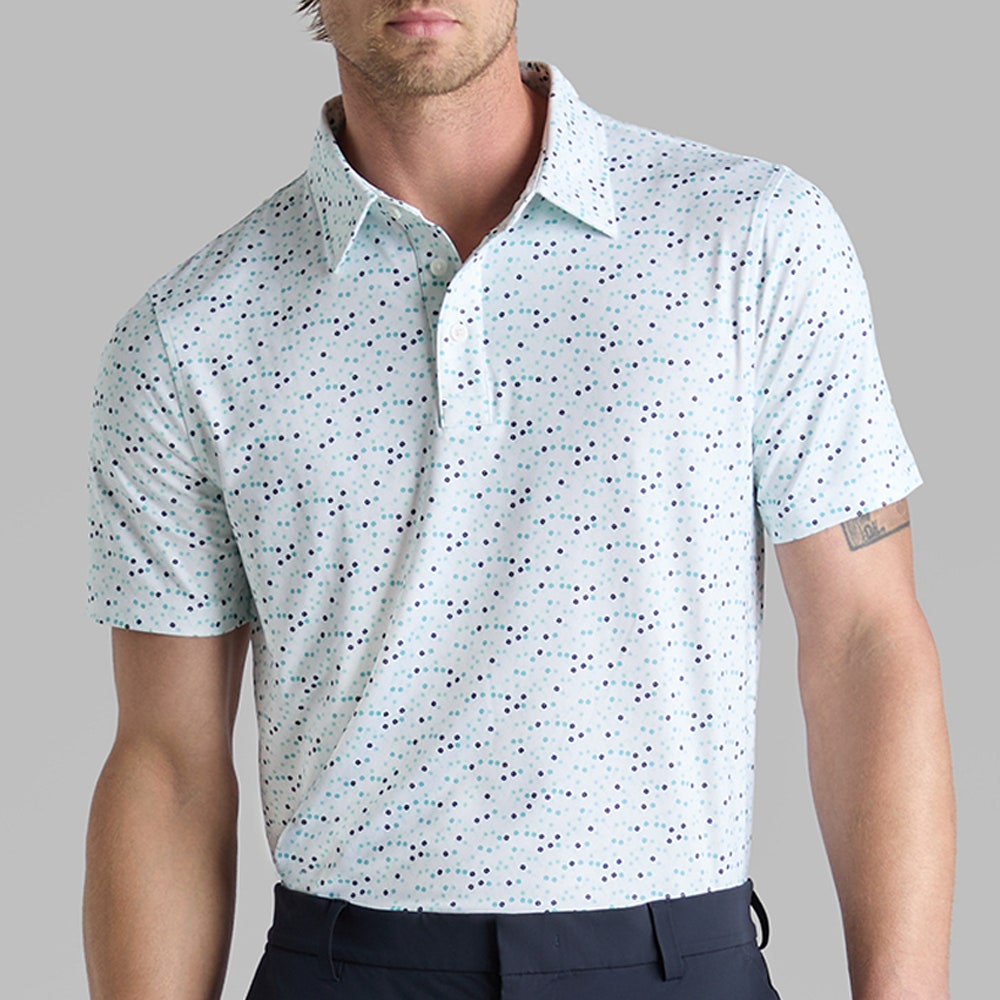 G/FORE Golf Shirt - Aye Poppy Tech Jersey Polo - Siren SS25