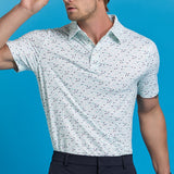 G/FORE Golf Shirt - Aye Poppy Tech Jersey Polo - Siren SS25