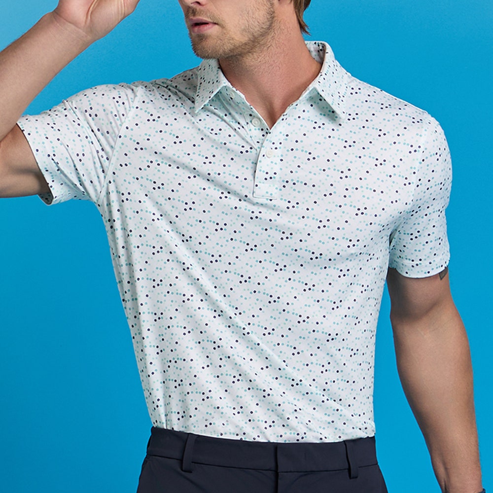G/FORE Golf Shirt - Aye Poppy Tech Jersey Polo - Siren SS25