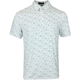 G/FORE Golf Shirt - Aye Poppy Tech Jersey Polo - Siren SS25