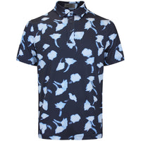 G/FORE Golf Shirt - Blurred Floral Tech Jersey - Twilight AW26