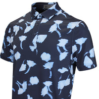 G/FORE Golf Shirt - Blurred Floral Tech Jersey - Twilight AW26