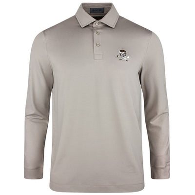 G/FORE Golf Shirt - Camo Skull & Tees All Play LS Polo - Mocha AW26