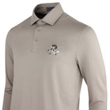 G/FORE Golf Shirt - Camo Skull & Tees All Play LS Polo - Mocha AW26