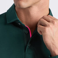 G/FORE Golf Shirt - Camo Skull & Tees All Play LS Polo - Pine AW26