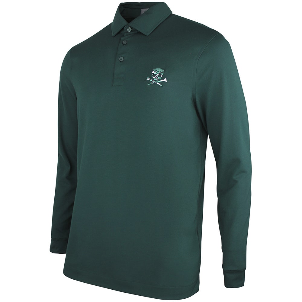 G/FORE Golf Shirt - Camo Skull & Tees All Play LS Polo - Pine AW26