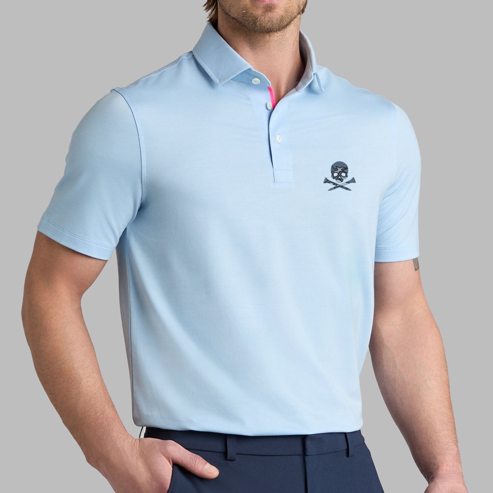 G/FORE Golf Shirt - Camo Skull & Tees All Play Polo - Baja SS26