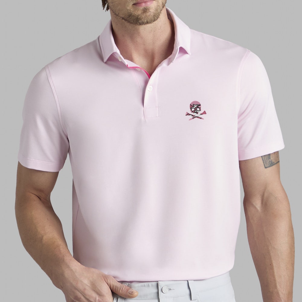 G/FORE Golf Shirt - Camo Skull & Tees All Play Polo - Blush SS26