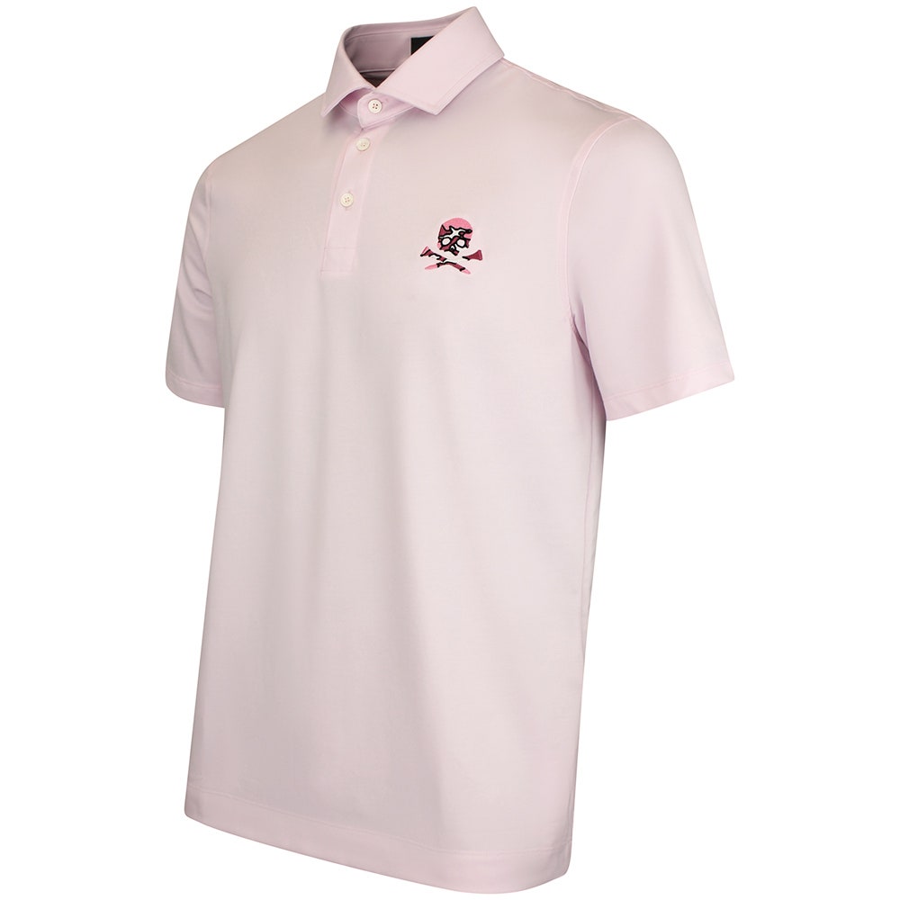 G/FORE Golf Shirt - Camo Skull & Tees All Play Polo - Blush SS26