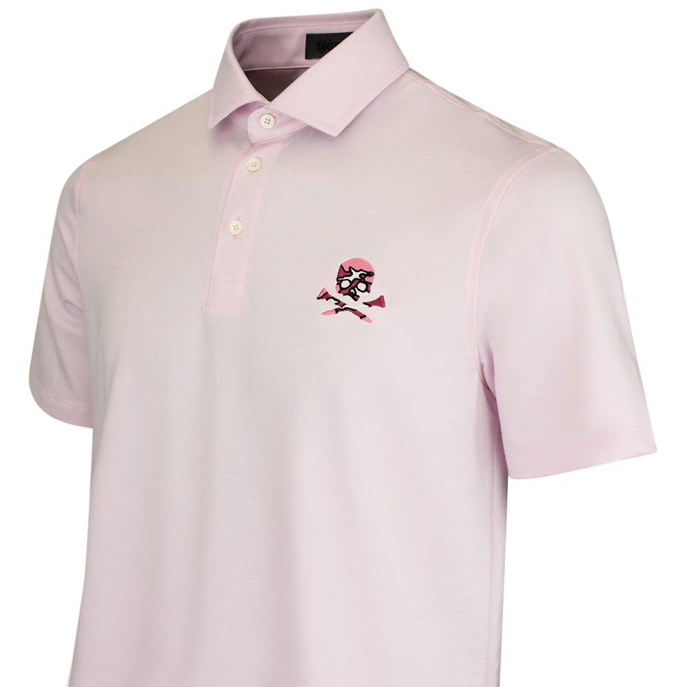 G/FORE Golf Shirt - Camo Skull & Tees All Play Polo - Blush SS26