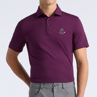 G/FORE Golf Shirt - Camo Skull & Tees All Play Polo - Dark Plum AW26