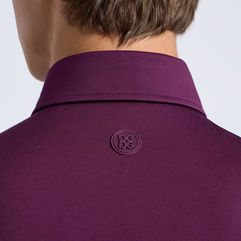 G/FORE Golf Shirt - Camo Skull & Tees All Play Polo - Dark Plum AW26