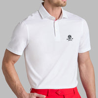 G/FORE Golf Shirt - Camo Skull & Tees All Play Polo - Snow SS26