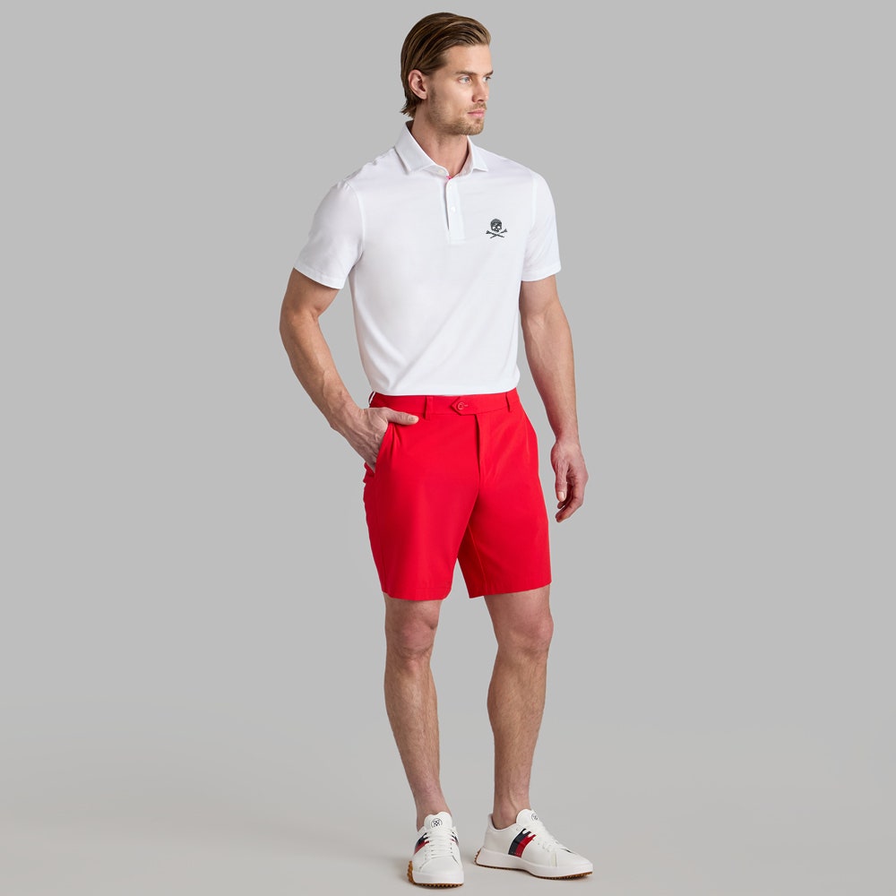 G/FORE Golf Shirt - Camo Skull & Tees All Play Polo - Snow SS26