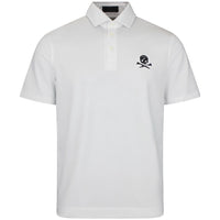 G/FORE Golf Shirt - Camo Skull & Tees All Play Polo - Snow SS26