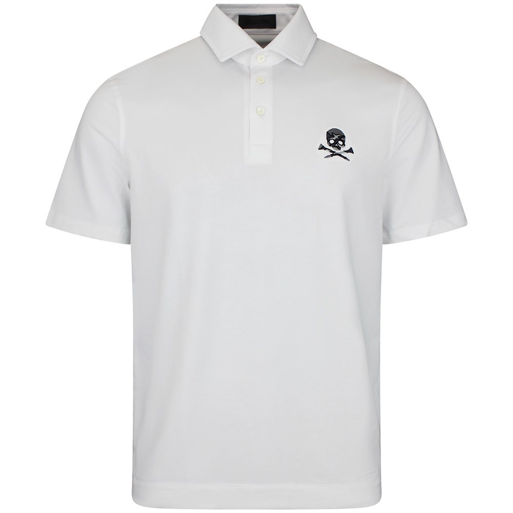 G/FORE Golf Shirt - Camo Skull & Tees All Play Polo - Snow SS26