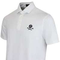 G/FORE Golf Shirt - Camo Skull & Tees All Play Polo - Snow SS26
