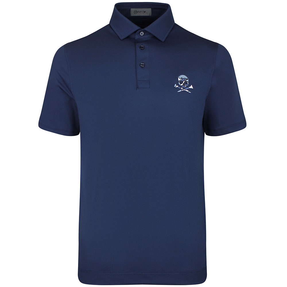G/FORE Golf Shirt - Camo Skull & Tees All Play Polo - Twilight SS26