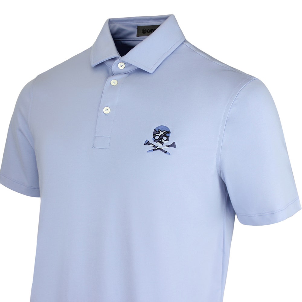 G/FORE Golf Shirt - Camo Skull & Tees All Play Polo - Willow SS26
