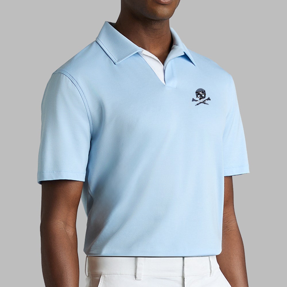 G/FORE Golf Shirt - Camo Skull & Tees Johnny Collar - Baja AW26