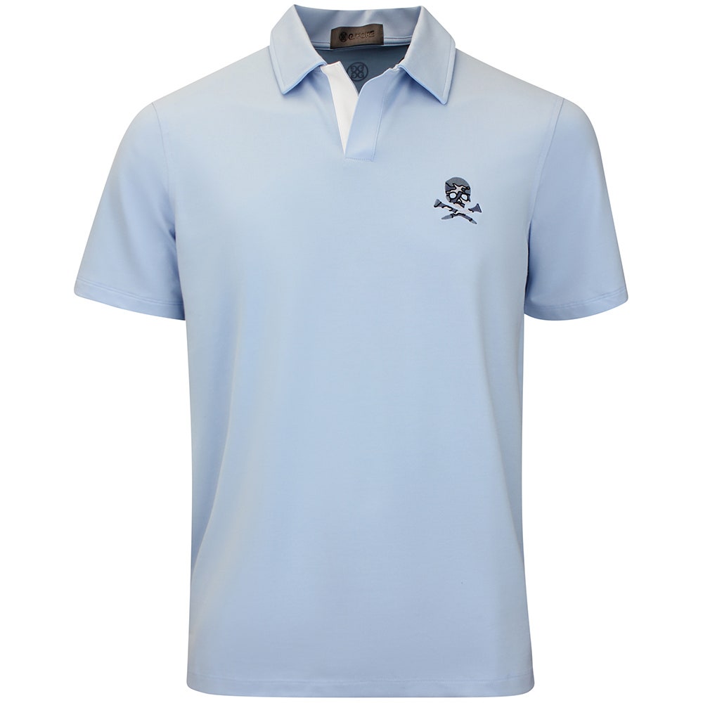 G/FORE Golf Shirt - Camo Skull & Tees Johnny Collar - Baja AW26