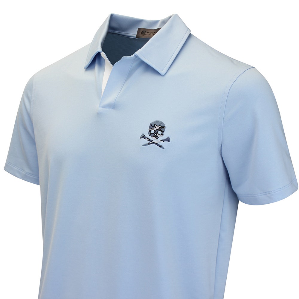 G/FORE Golf Shirt - Camo Skull & Tees Johnny Collar - Baja AW26